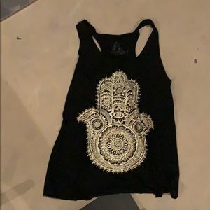 Hands racerback tank top